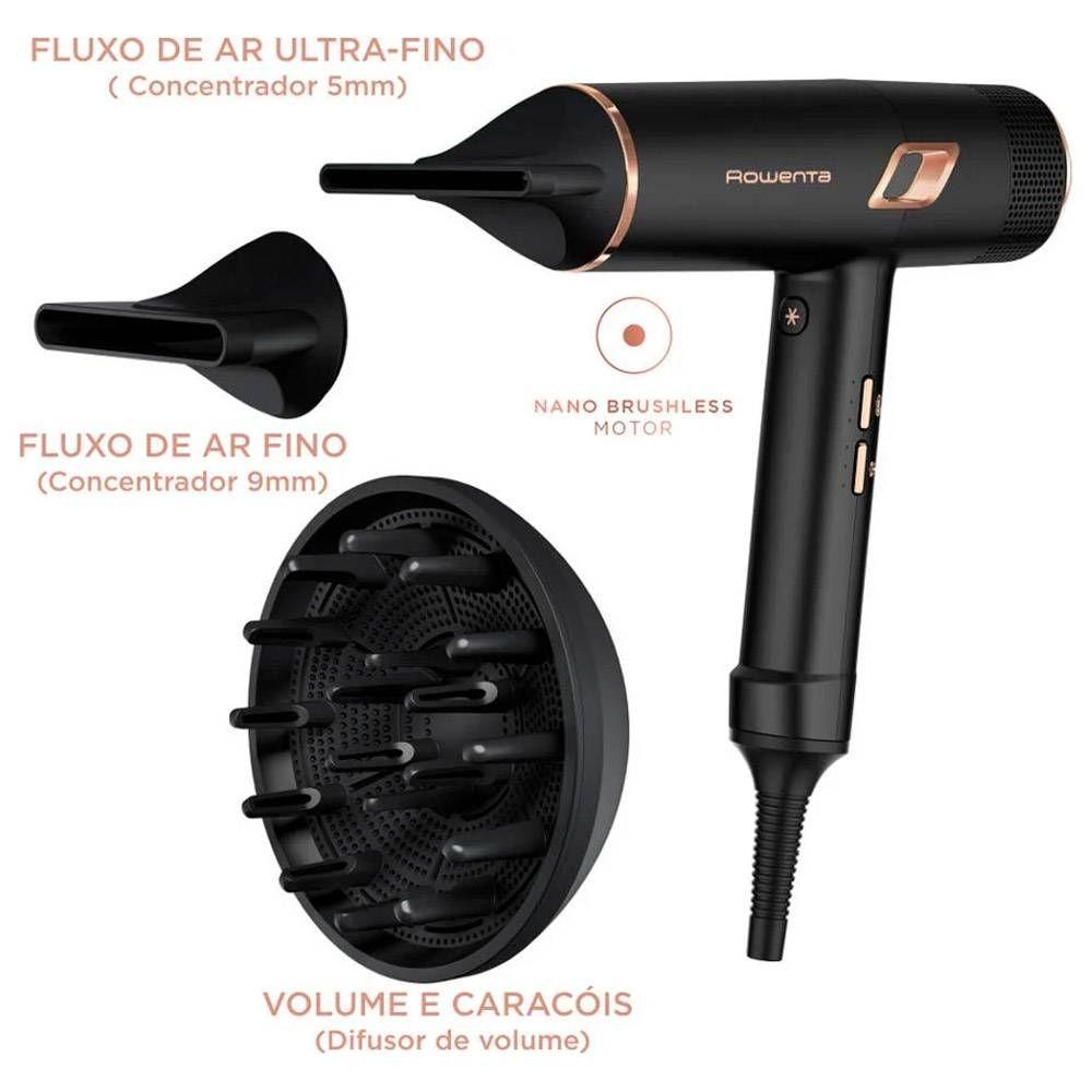 Secador de Cabelo ROWENTA Ultimate Experience CV9920F3 (Preto e Cobre) — miniatura 4