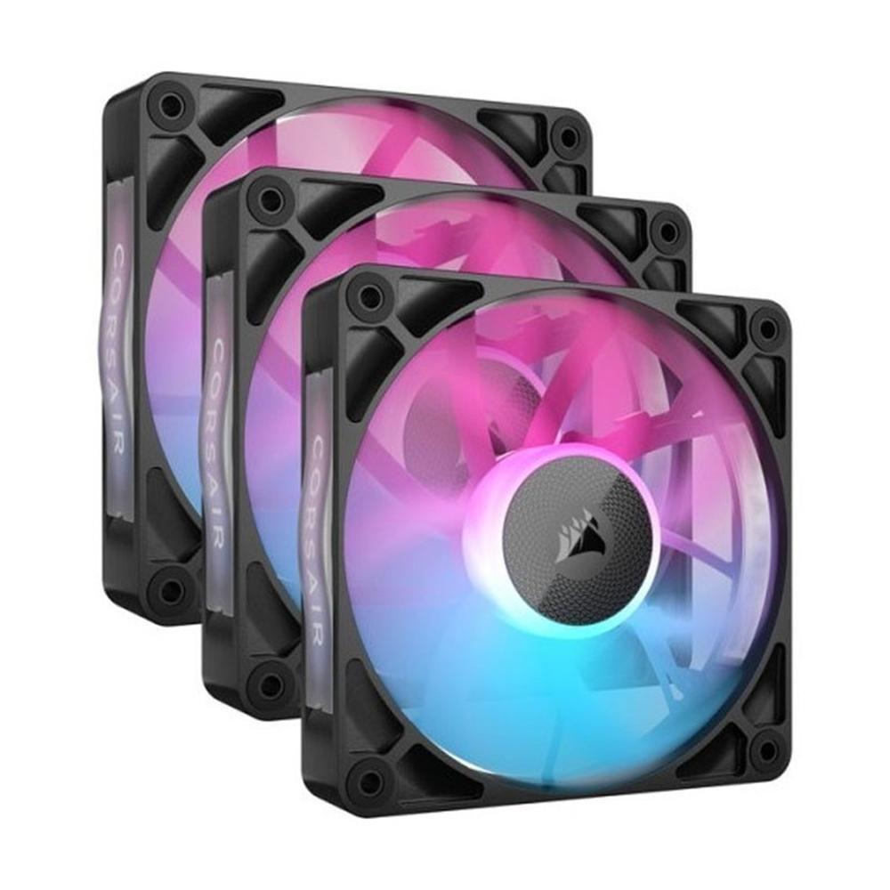 Conjunto de Ventoinhas CORSAIR iCUE LINK RX120 RGB (Preto)