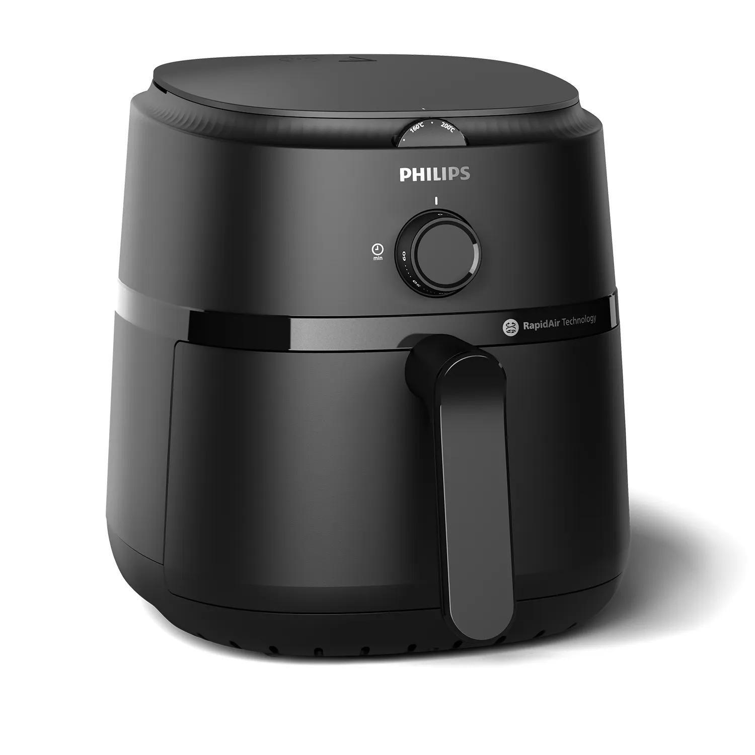 Fritadeira Air Fryer PHILIPS NA120/00 (1500 W - 200 °C - 80 °C - Preto), imagem 1