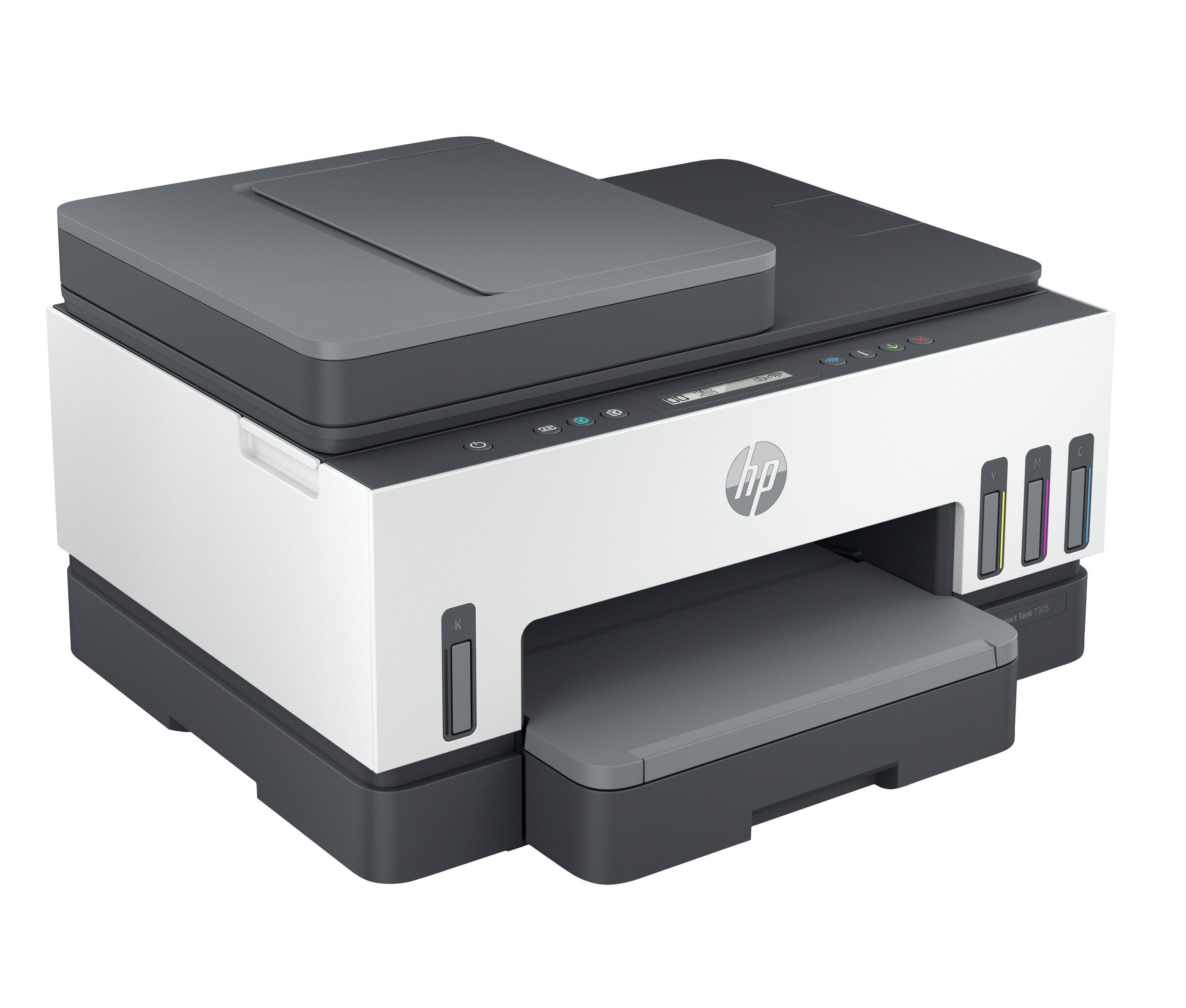 Impressora Multifuncional de Jato de Tinta HP Smart Tank 7305 (A4 - Impressão a cores - 250 folhas - Branco e Cinzento) — miniatura 3