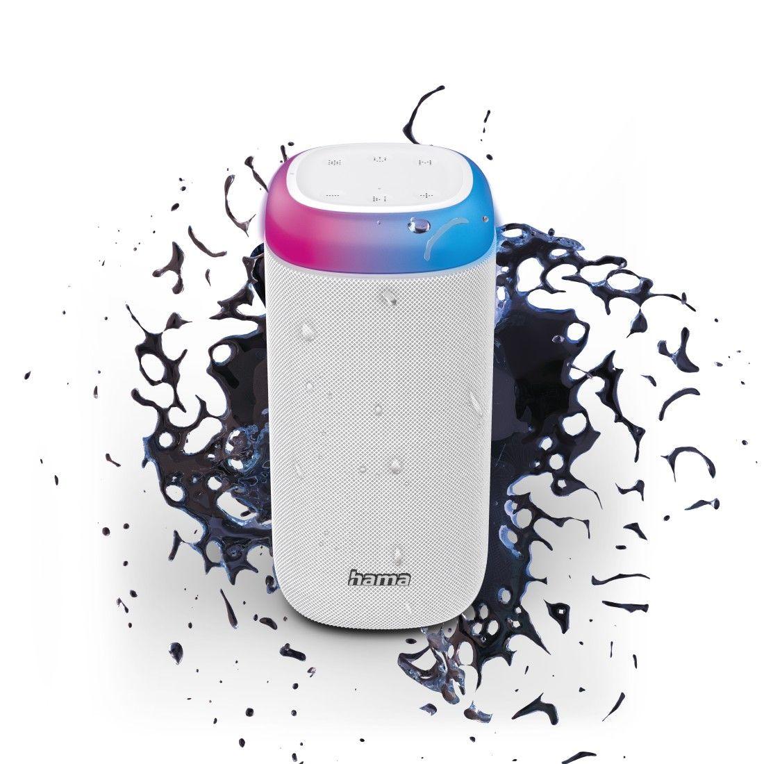Coluna Portátil Estéreo HAMA Shine 2.0 (30 W - USB Type-C - Branco)