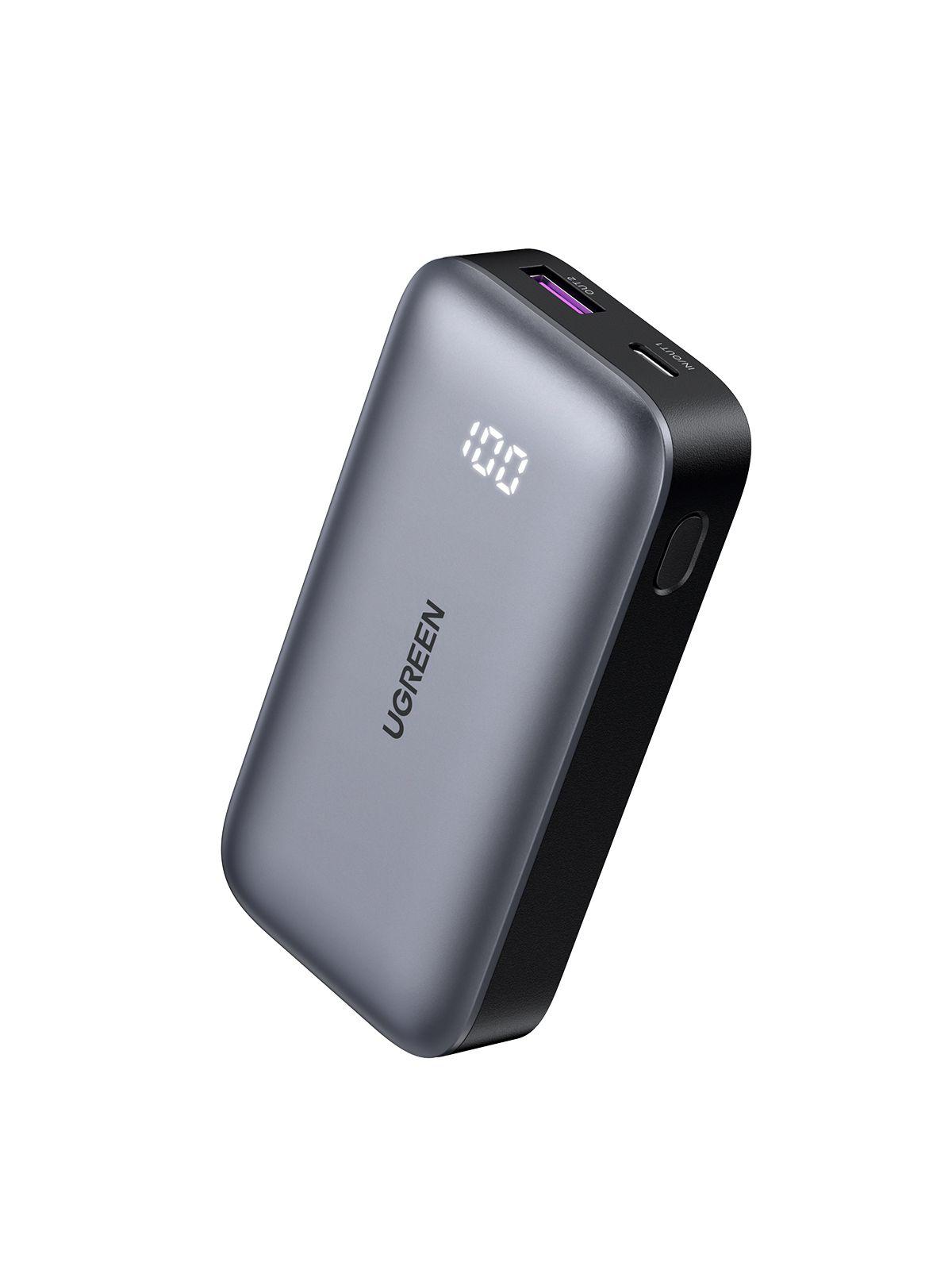 Mini Powerbank UGREEN PB502 (10 000 mAh - Power Delivery e Quick Charge - USB-C - Cinzento)