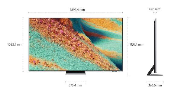 Televisão SAMSUNG TV QE85QN85FAUXXH (85" - Neo QLED - 4K Ultra HD - Prateado), miniatura 3