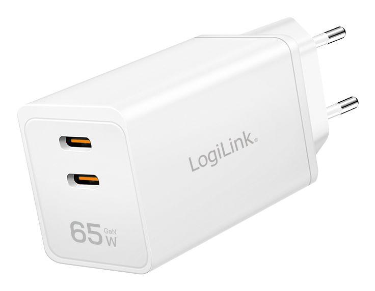Carregador USB-C LOGILINK PA0367 (65 W - Branco)