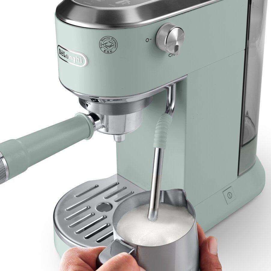 Máquina de Café Expresso DELONGHI Dedica Duo EC890.GR (Doses individuais, café moído - 15 bar - 1,1 l - Verde), miniatura 3