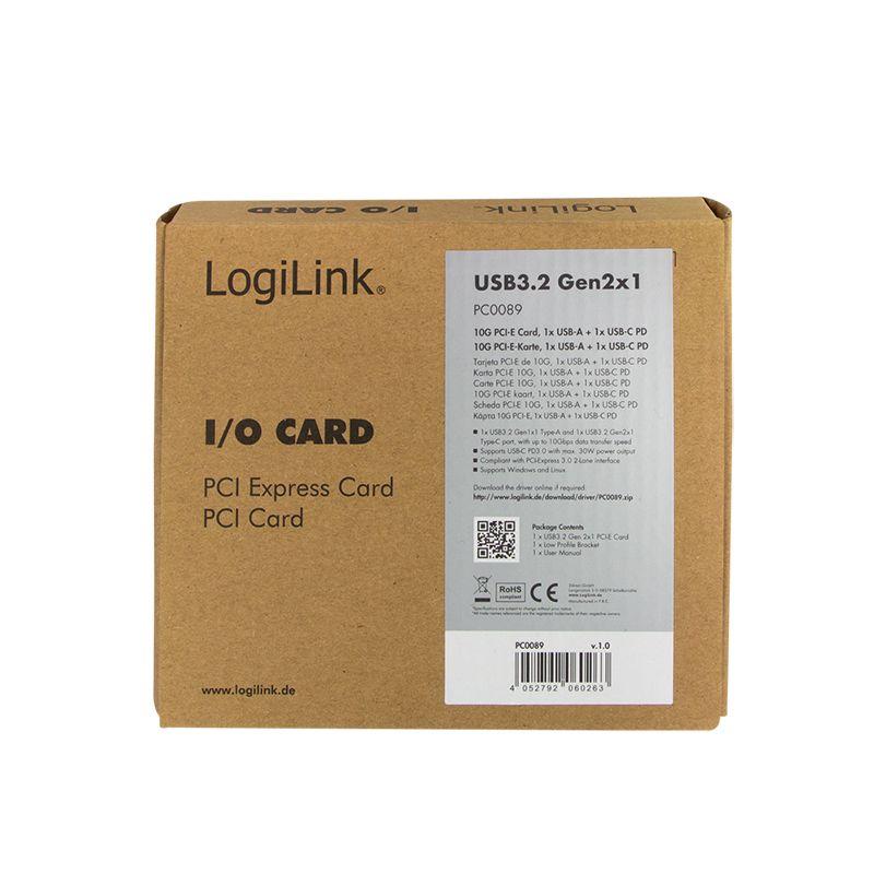 Placa Controladora PCIe LOGILINK PC0089 (USB 3.2 Gen 2 - 10 Gbit/s) — miniatura 3
