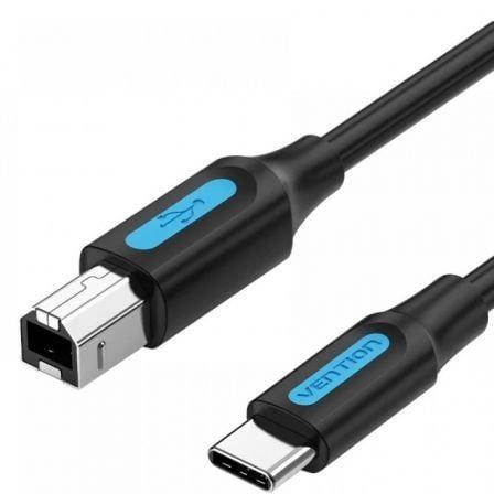 Cabo de Impressora VENTION CQUBF (1 m - USB B - USB C - Preto)