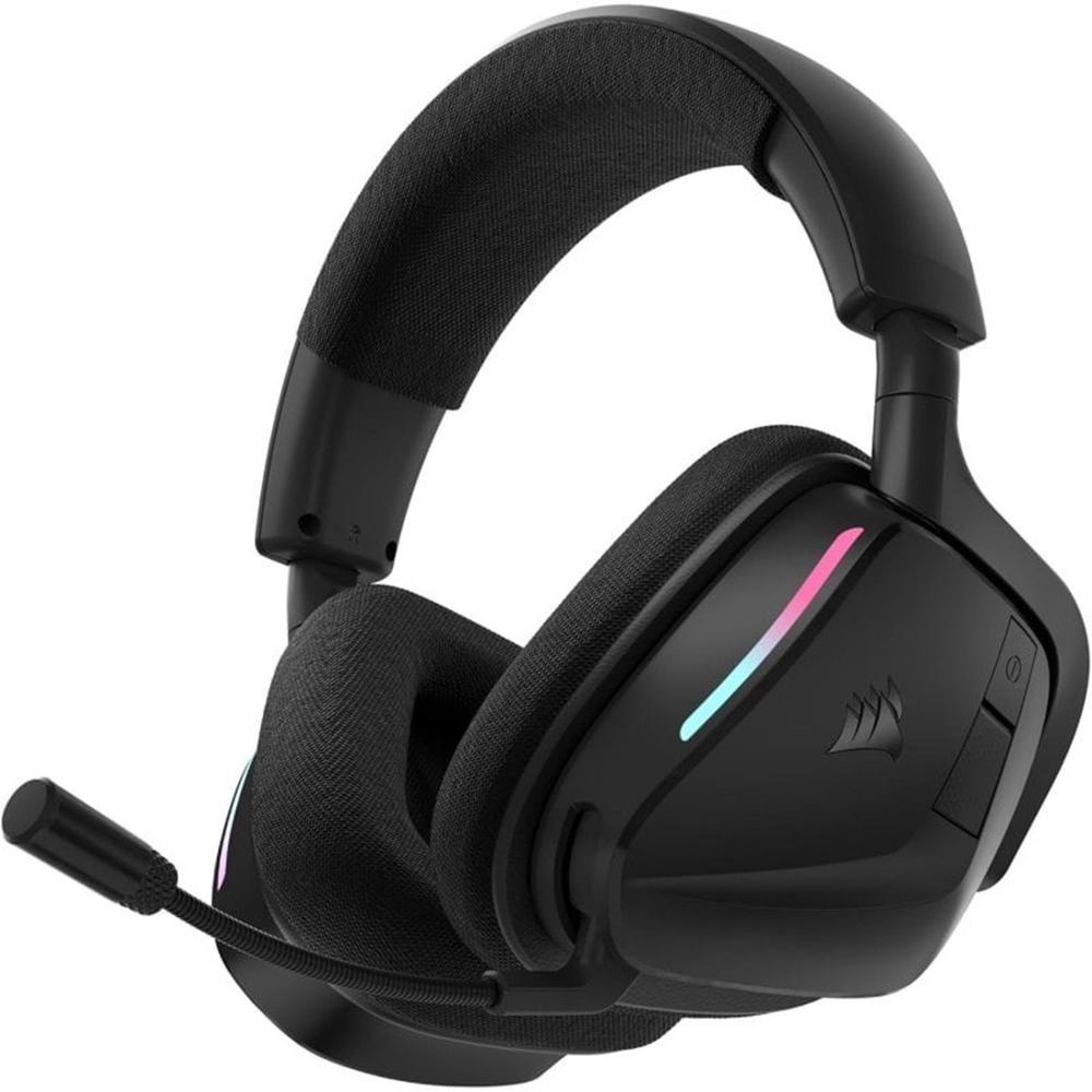 Headset Gaming CORSAIR VOID Wireless V2 RGB (Binaural - USB - Circum-aural - Preto)