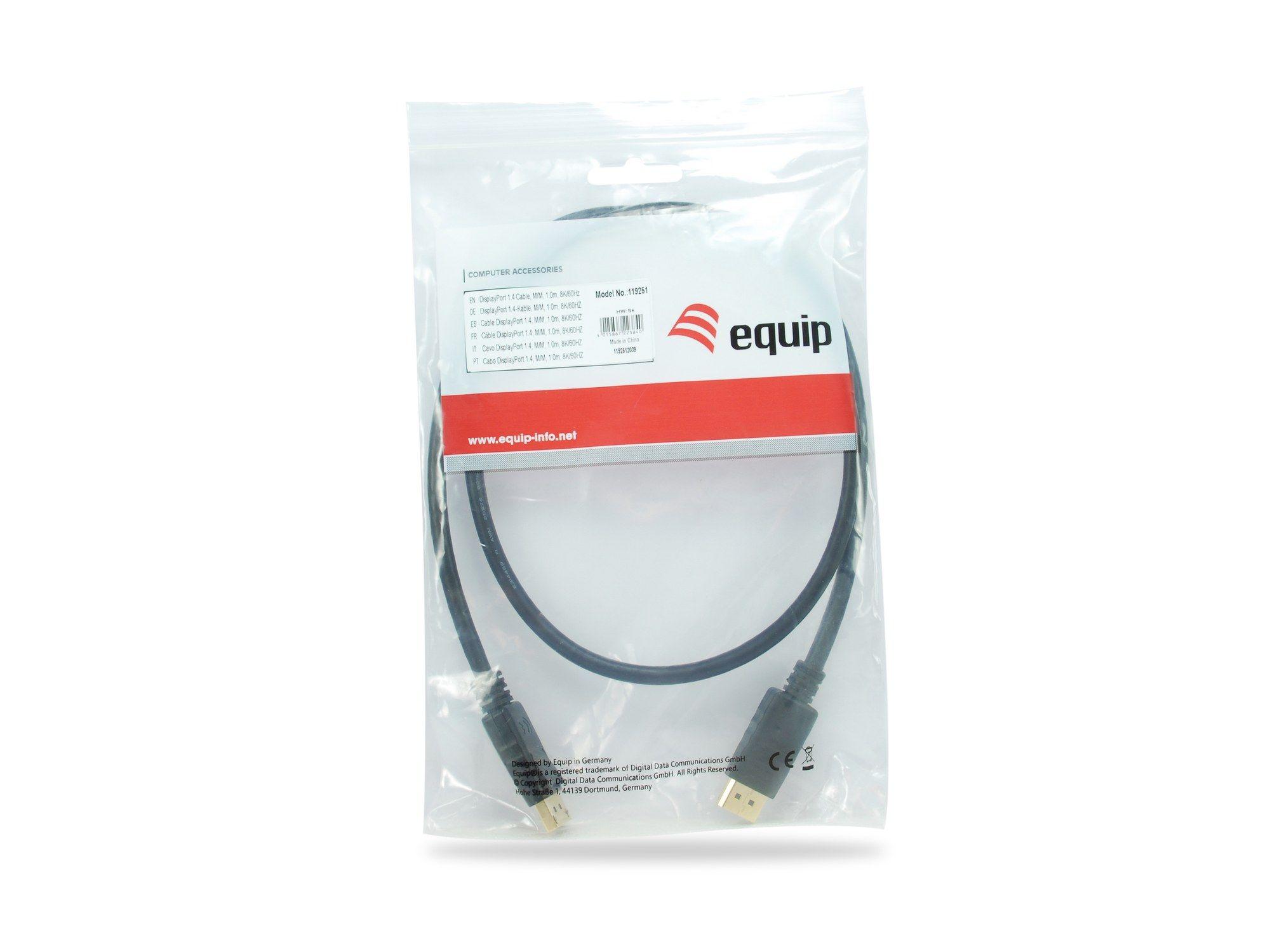 Cabo DisplayPort EQUIP 119251 (1 m - Preto), miniatura 3