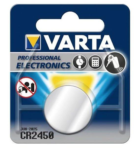 Pilha de Botão de Lítio VARTA CR2450 (3V - 560mAh)