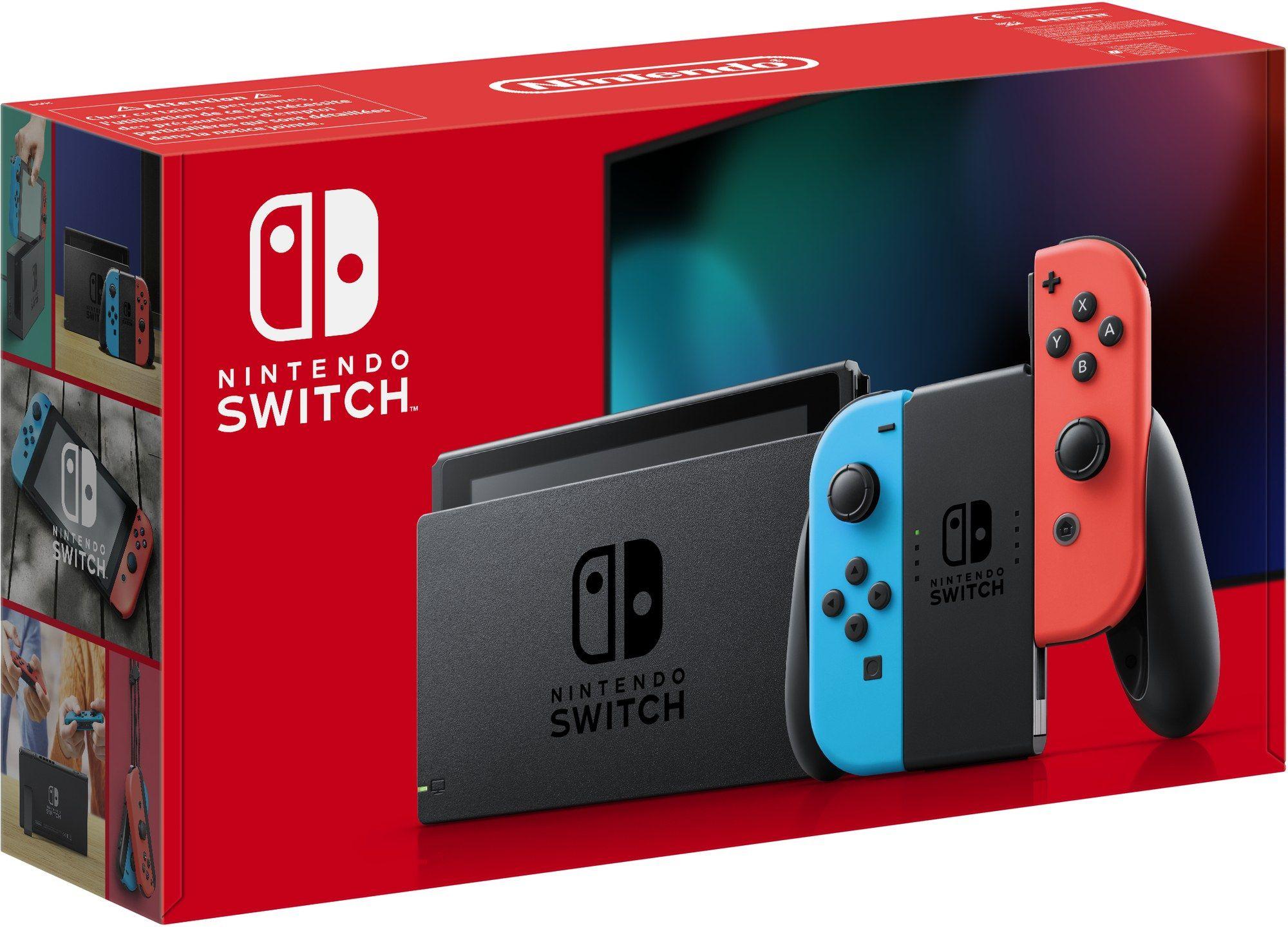Consola NINTENDO Switch V2 (NVIDIA - 32 GB - 6,2" - Azul e Vermelho Neon)