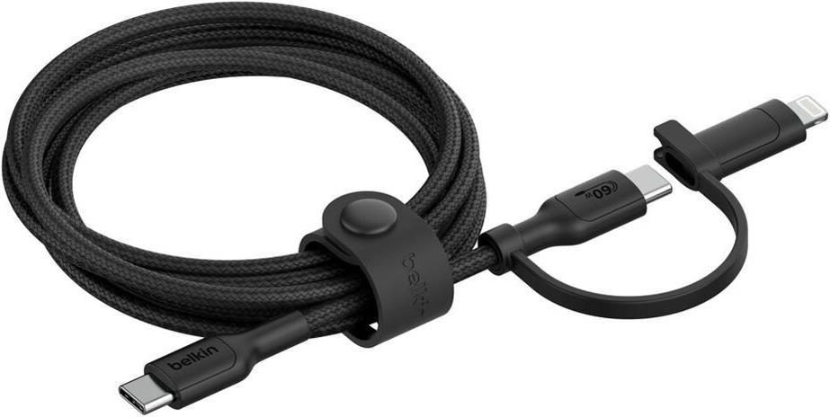 Cabo USB-C/Lightning BELKIN CAC003HQ1.5MBK (1,5 m - USB-C/Lightning - USB-C - Preto)