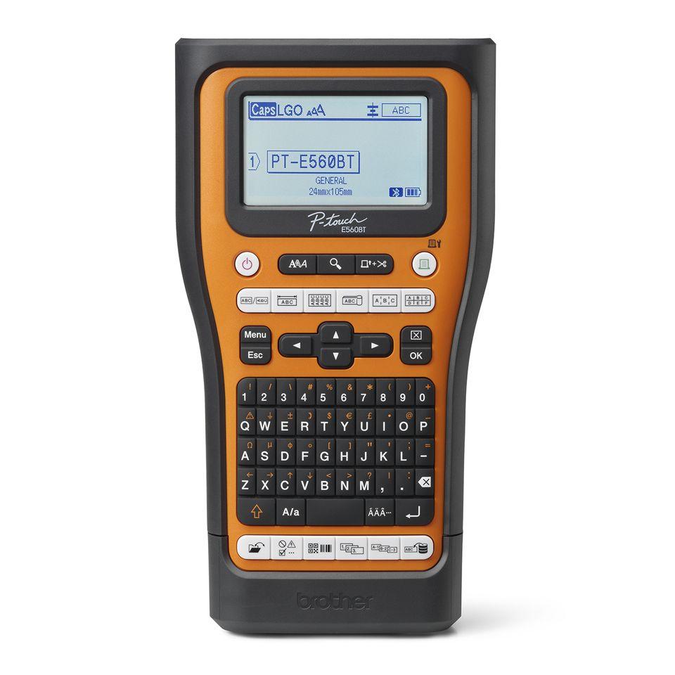 Impressora de Etiquetas BROTHER PT-E560BTVP (Com fios e sem fios - Preto e Laranja)