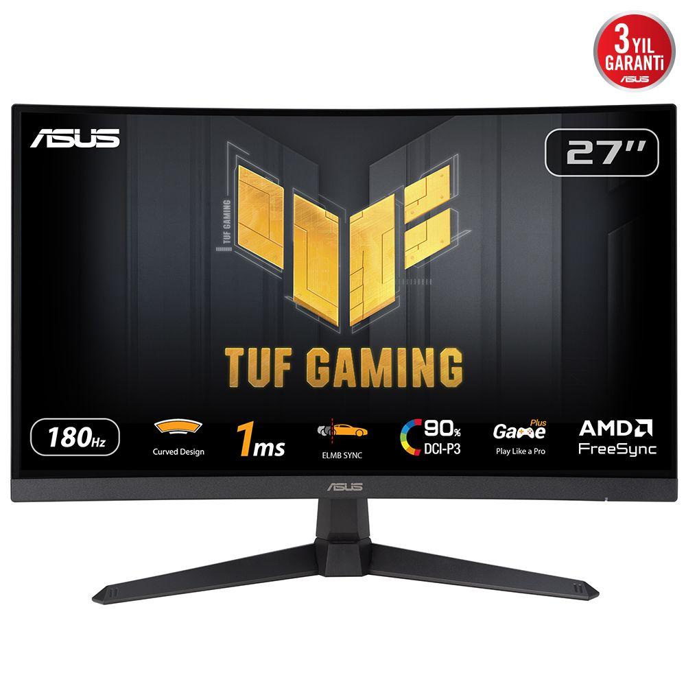 Monitor ASUS TUF Gaming VG27VQ3B (27" - Fast VA - 180 Hz - Preto)
