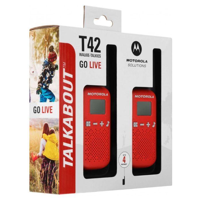 Walkie-Talkies MOTOROLA TLKR T42 Pack 2 (até 18 horas - Vermelho), miniatura 3