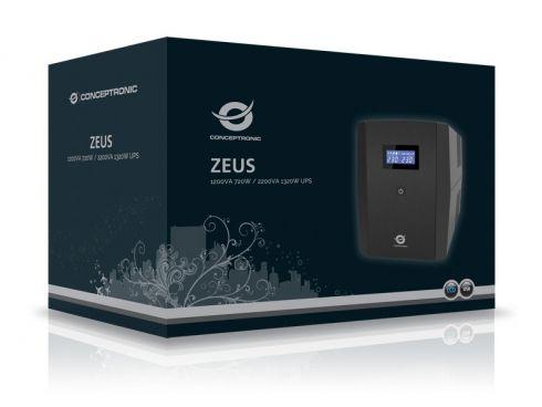 UPS de Linha Interativa CONCEPTRONIC ZEUS04E (Preto) — miniatura 3