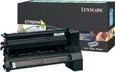 Toner LEXMARK C7700YH (10000 páginas - Lexmark C770/772 - Amarelo)