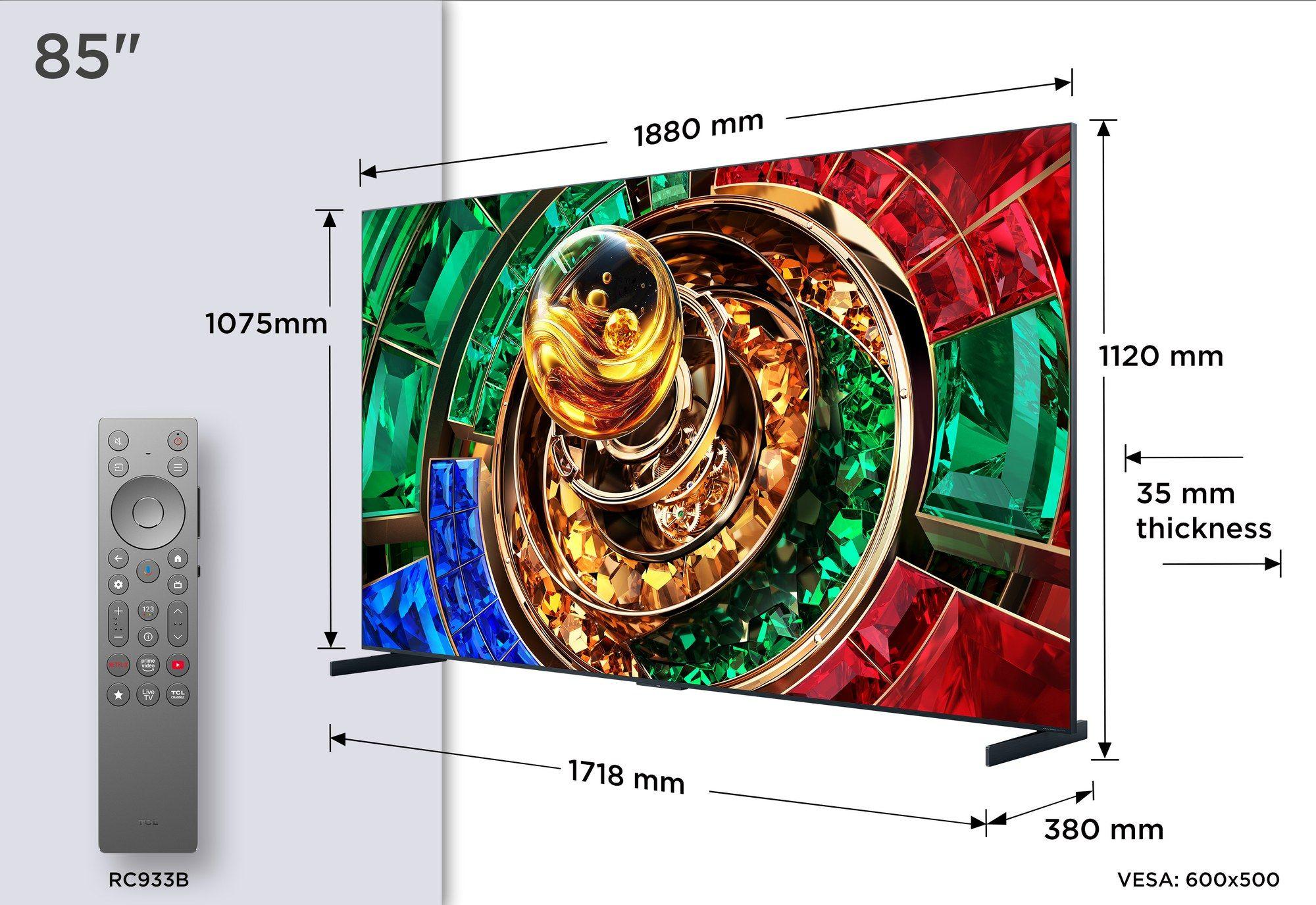Televisão TCL TV 85RM9L (RGB Mini LED - 3840 x 2160 pixels - RGB-Mini LED - Preto), miniatura 11