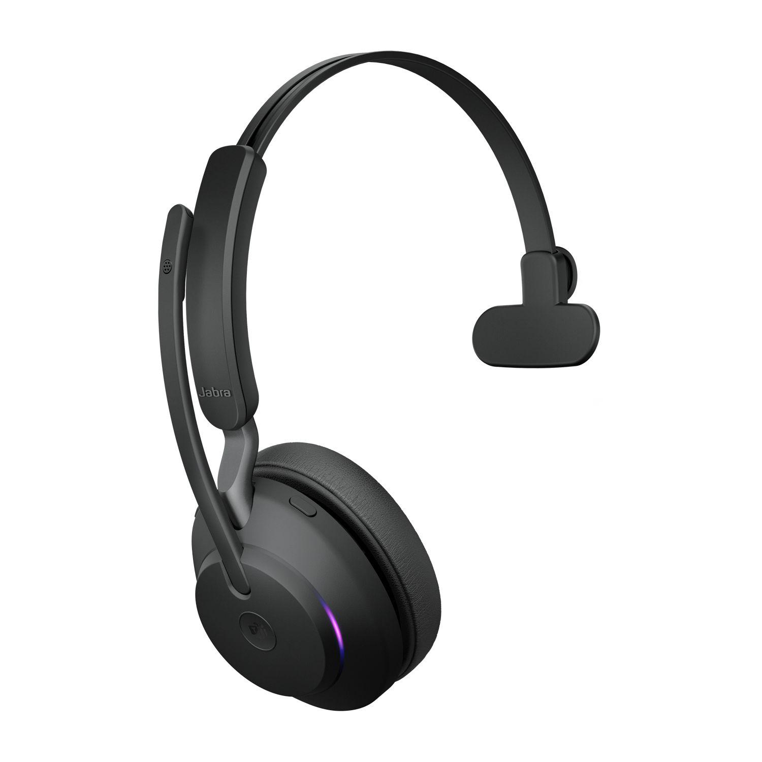Headset JABRA Evolve2 65 MS Mono (Binaural - Sem fios - Sobre a orelha - Preto) — miniatura 2