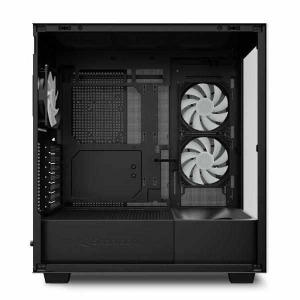 Caixa PC SHARKOON REBEL C60 (ATX, Micro ATX, Mini-ITX - 2,5" - Aço, vidro temperado - Preto) — miniatura 3
