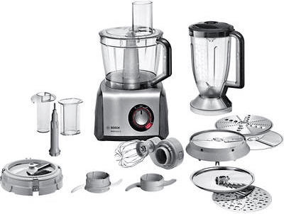 Robot de Cozinha BOSCH MC812M865 (Altura 30 cm - Preto e Aço Inoxidável)