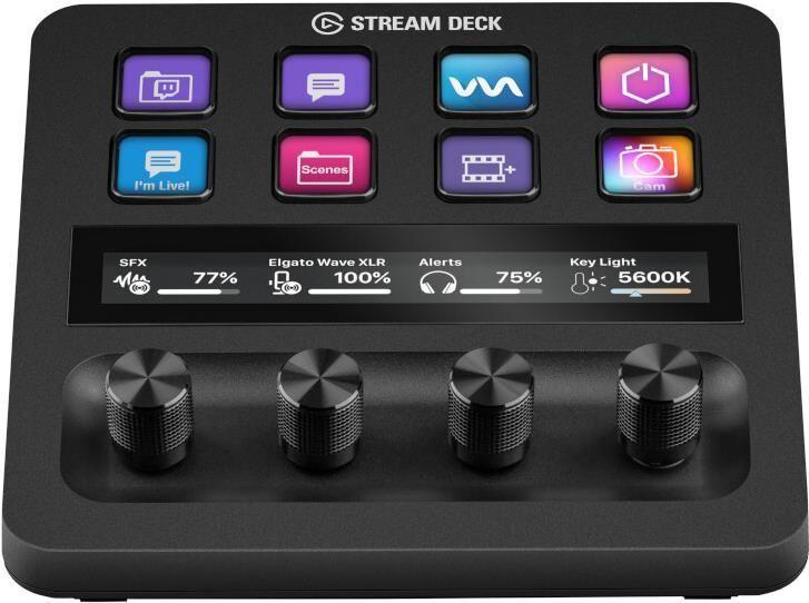 Controlador ELGATO Stream Deck + (8 botões - USB 2.0 - USB Tipo-C - Preto)