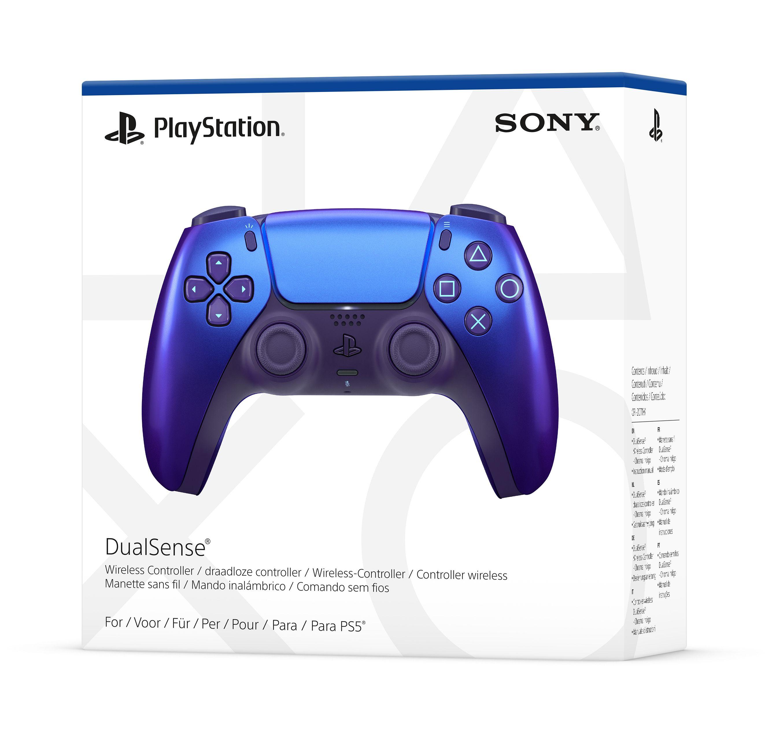 Comando SONY DualSense Chroma Indigo (PlayStation - Bluetooth/USB - Com fios e sem fios - Índigo) — miniatura 6