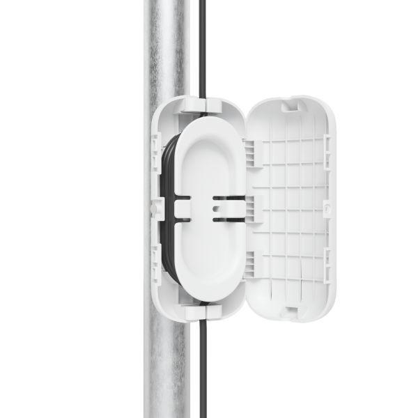 Caixa de Fibra Ótica UBIQUITI UACC-Fiber-SR-Kit (1 unidade - Poste/Parede - Branco), miniatura 2