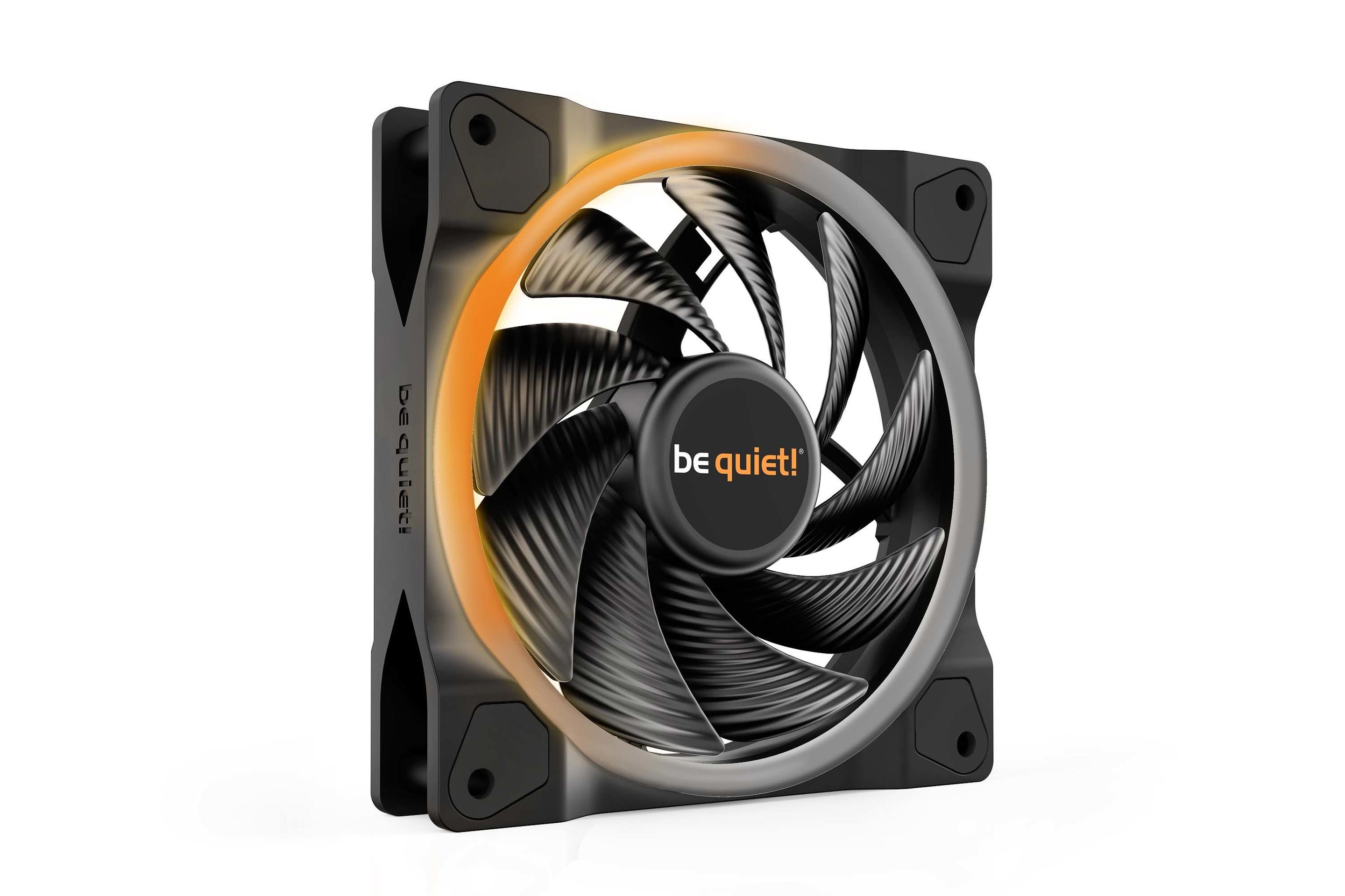 Ventoinha para Caixa PC BE QUIET! Light Wings 120mm PWM high-speed (Não suportado - 5,4 W - Preto)