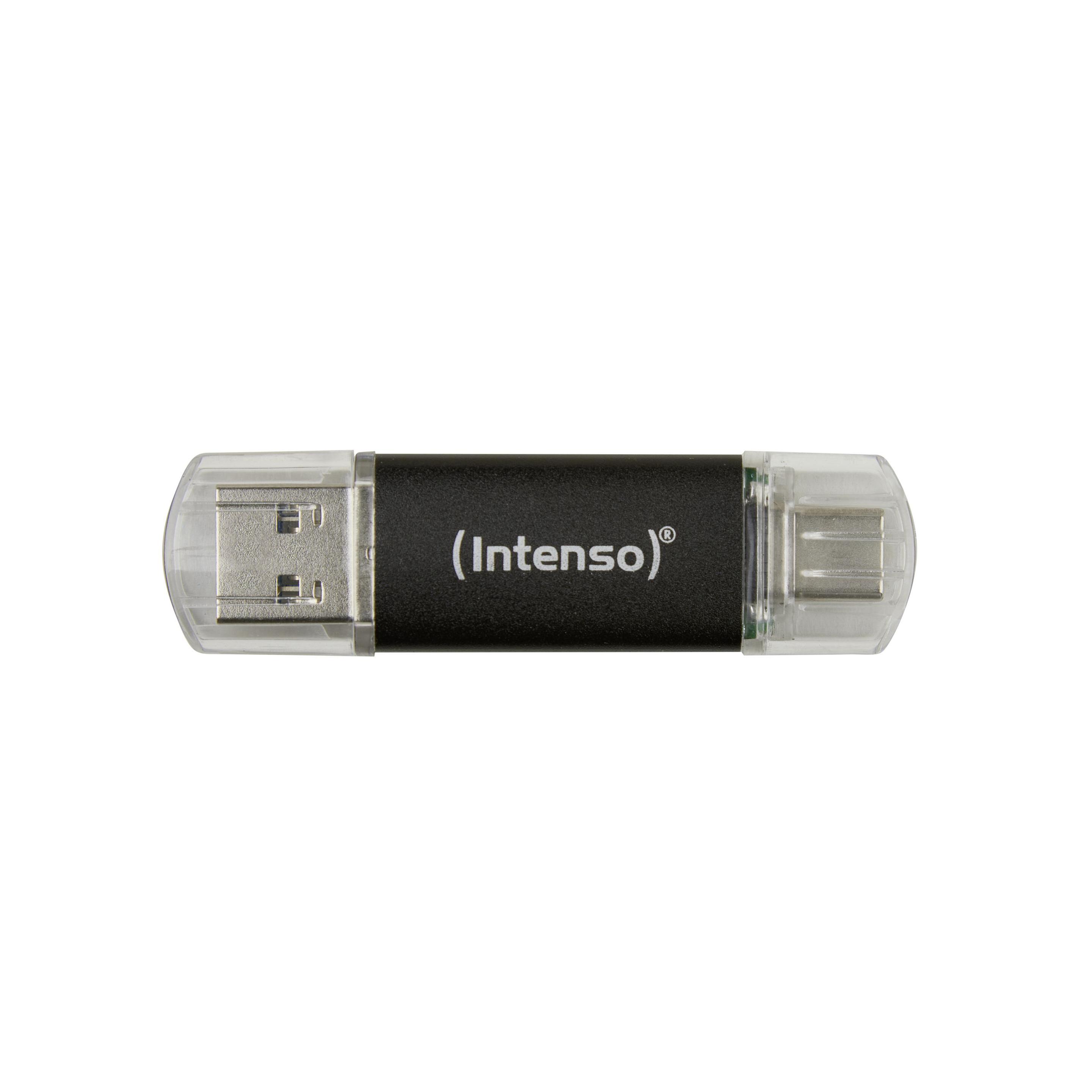Pen USB INTENSO Twist Line 32GB (Tampa - USB Type-A / USB Type-C - USB 3.2 Gen 1 - Antracite)