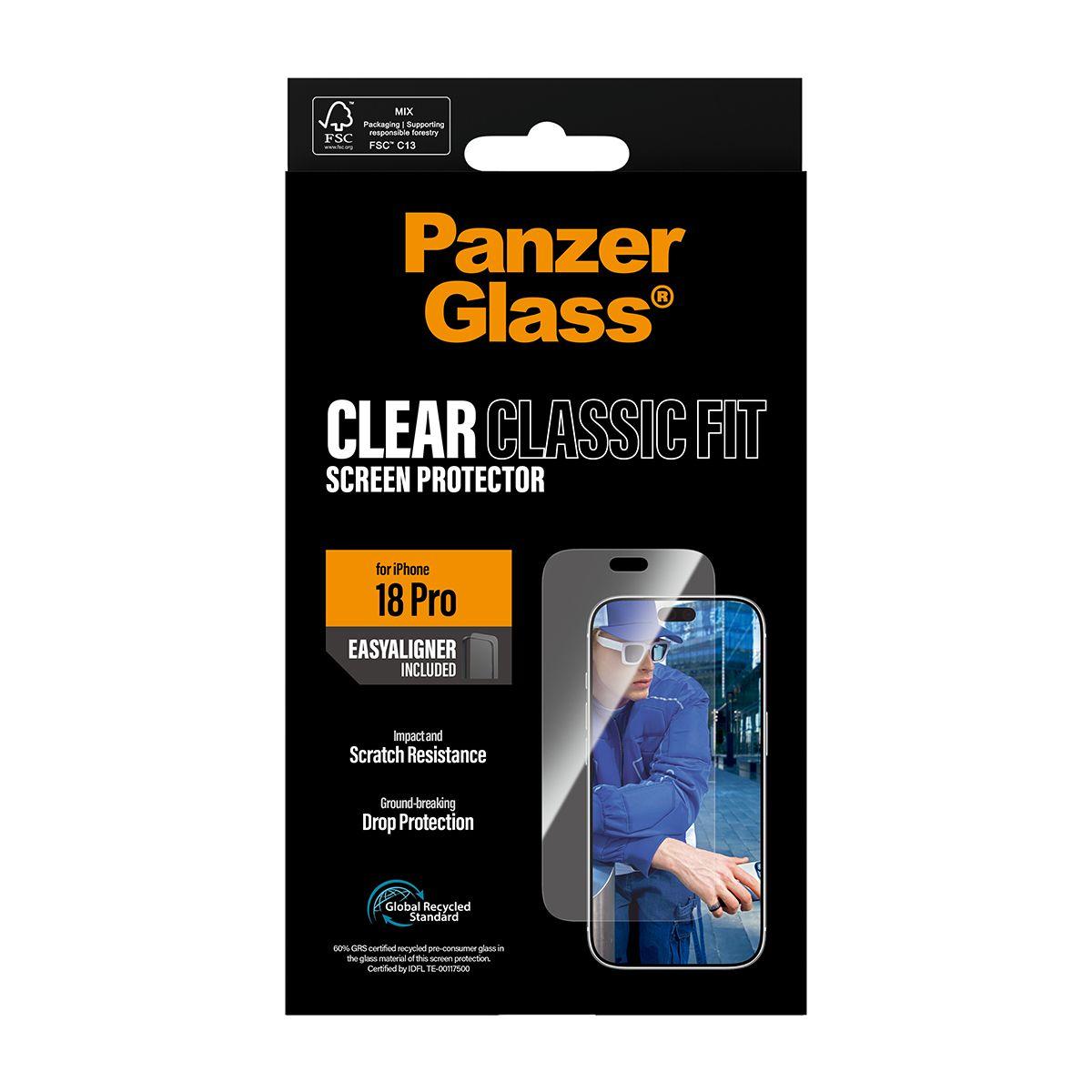 Protetor de Ecrã PANZERGLASS iPhone 18 Pro (Apple iPhone 18 Pro - Transparente) — miniatura 3