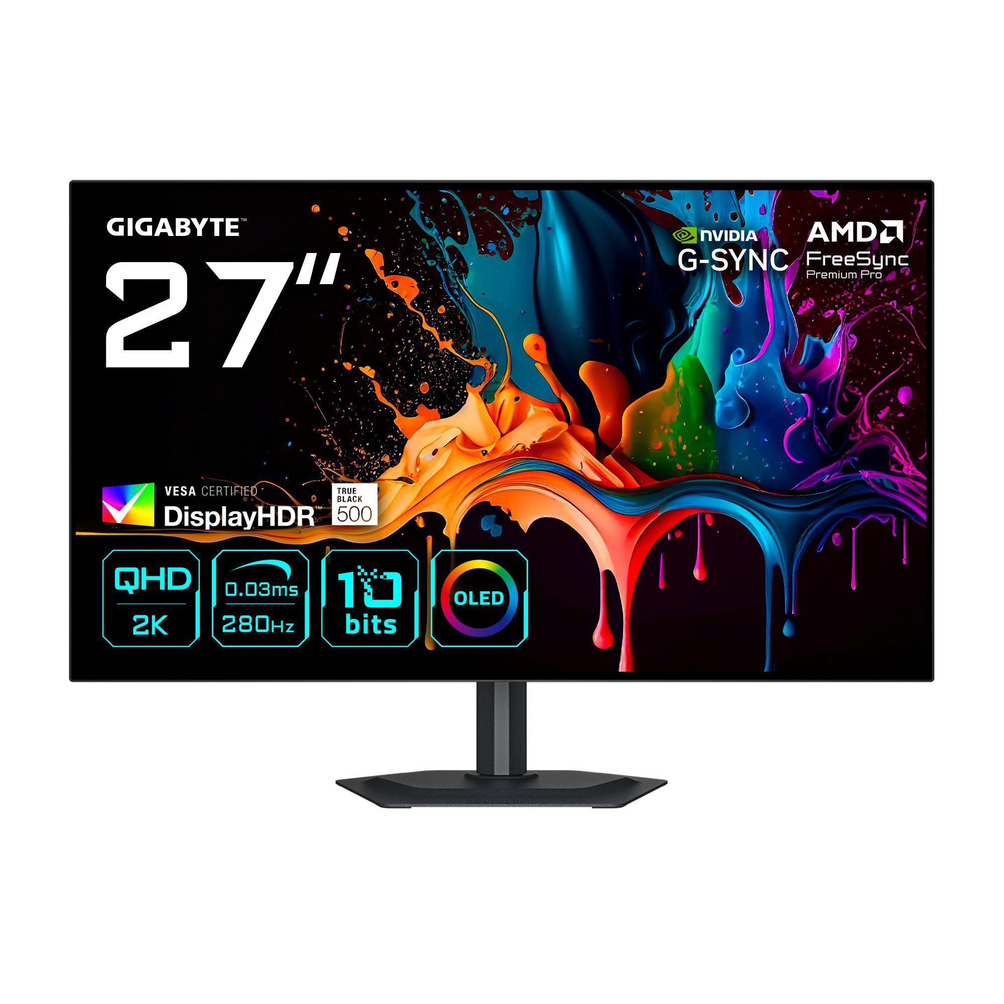 Monitor GIGABYTE MO27Q28G (27" - WOLED - 280 Hz - Preto)
