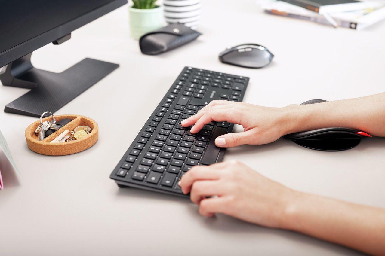 Teclado CHERRY KW 9100 SLIM (Alemão - Cherry SX - Reto - Preto), miniatura 10