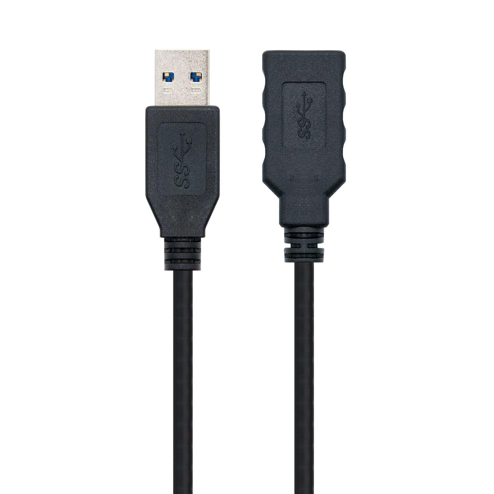 Cabo de Extensão USB NANOCABLE 10.01.0903-BK (3 m - USB A - Preto) — miniatura 2