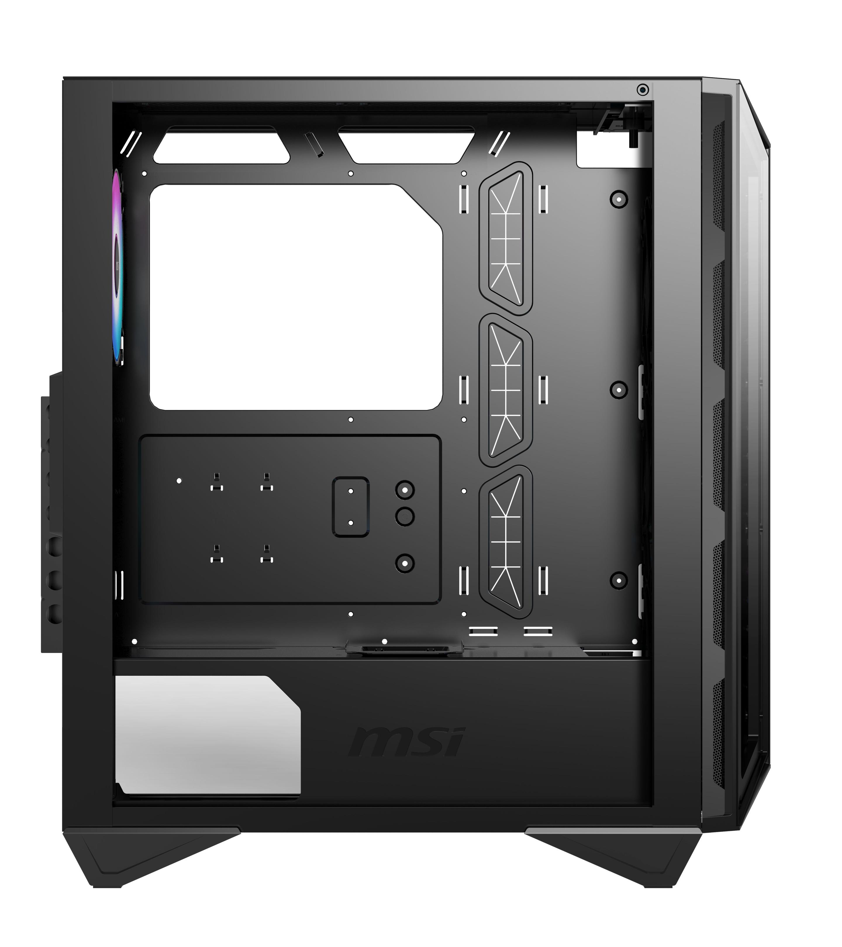 Caixa PC MSI MPG GUNGNIR 110R (ATX,Micro ATX,Mini-ITX - Midi Tower - ATX, Micro ATX, Mini-ITX - Preto), miniatura 3