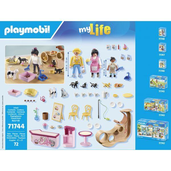 Conjunto de Construção PLAYMOBIL 71744 Cafetaria para Gatos (A partir dos 4 anos - Multicor), miniatura 3