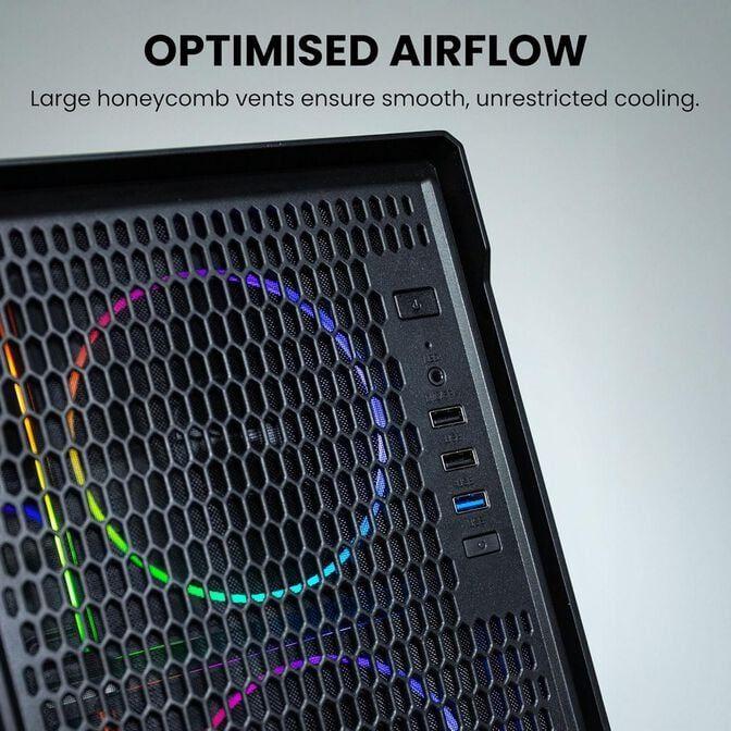 Caixa de Computador KOLINK AM2 ARGB (Midi Tower - Vidro temperado - ARGB - Preto) — miniatura 3