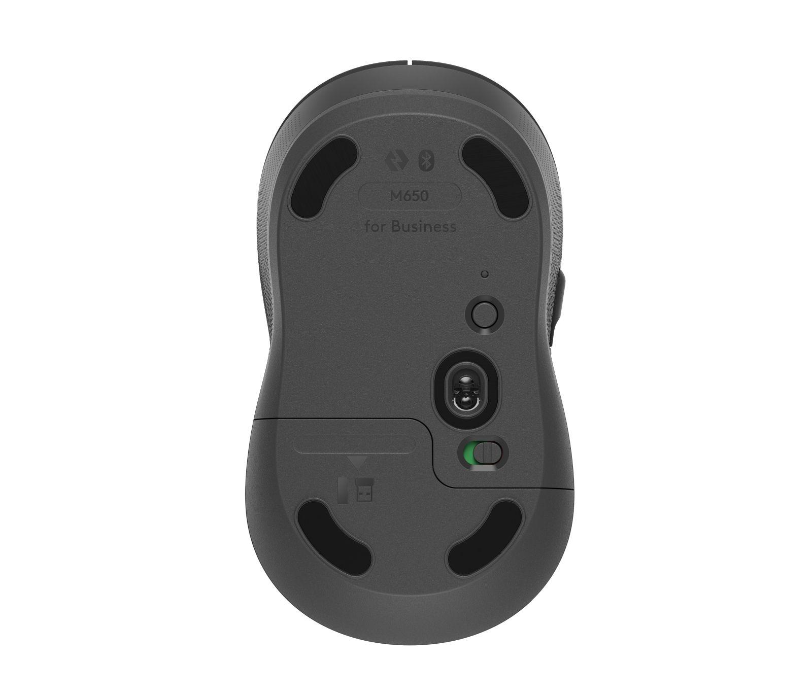 Rato LOGITECH Signature M650 for Business Médio (Mão direita - 4000 DPI - Ótico - Grafite)