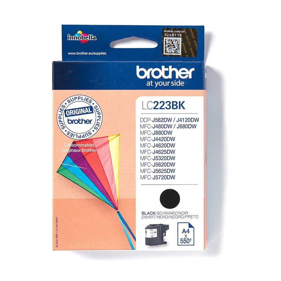Tinteiro BROTHER LC223BK (550 páginas - Preto)