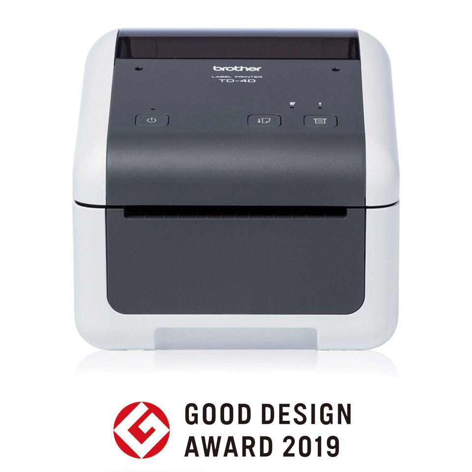 Impressora Térmica de Etiquetas e Talões BROTHER TD-4410D (AC, USB - Com fios - Branco e Cinzento), imagem 1