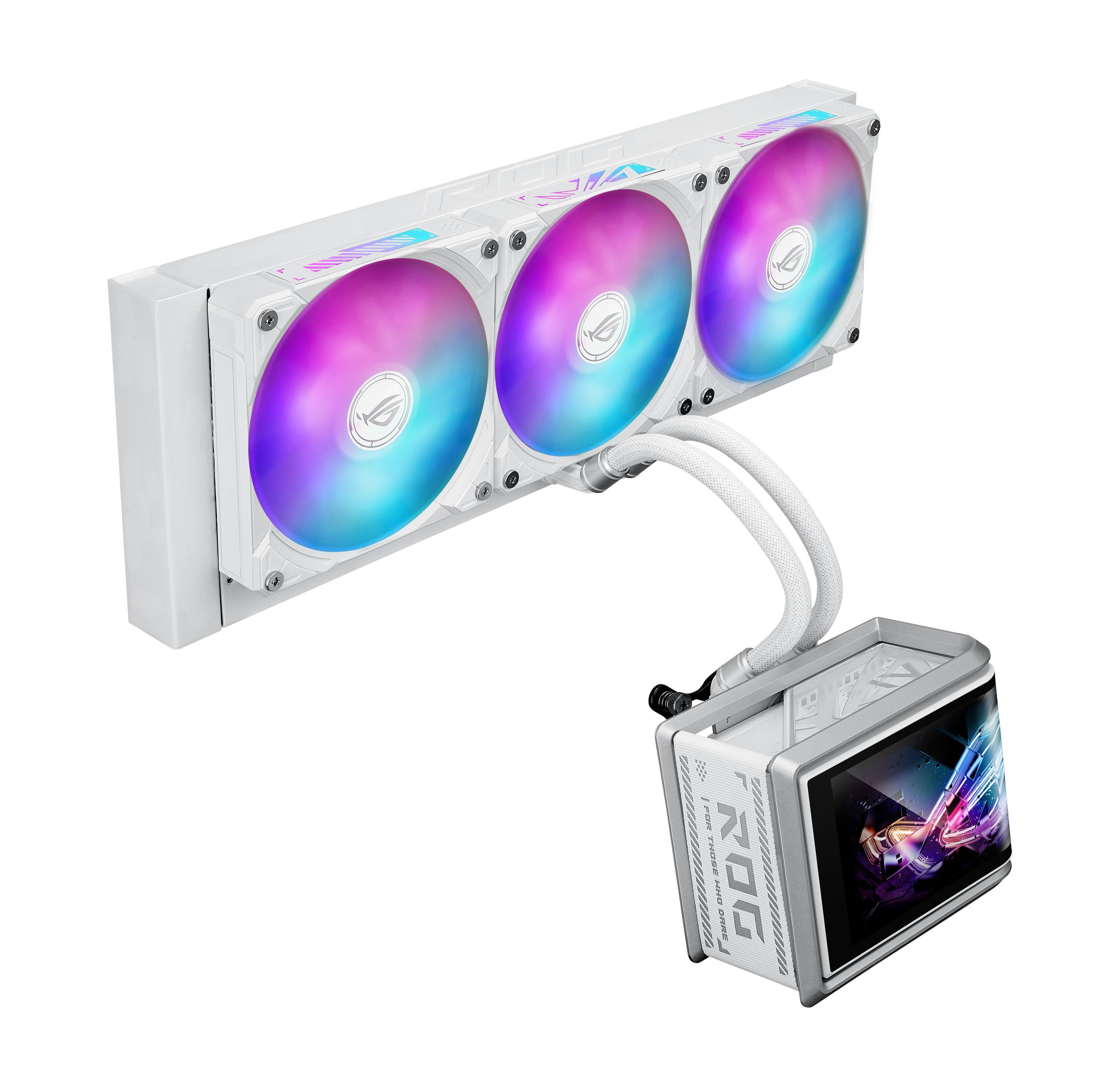 Sistema de Refrigeração Líquida Tudo-em-Um ASUS ROG Ryuo IV SLC 360 ARGB (12 cm - 2650 RPM - Multi - Branco), miniatura 5