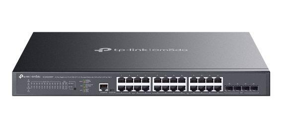 Switch TP-LINK Omada SG3428XMPP (Gigabit Ethernet - 12 MB - 128 Gbit/s - Preto)