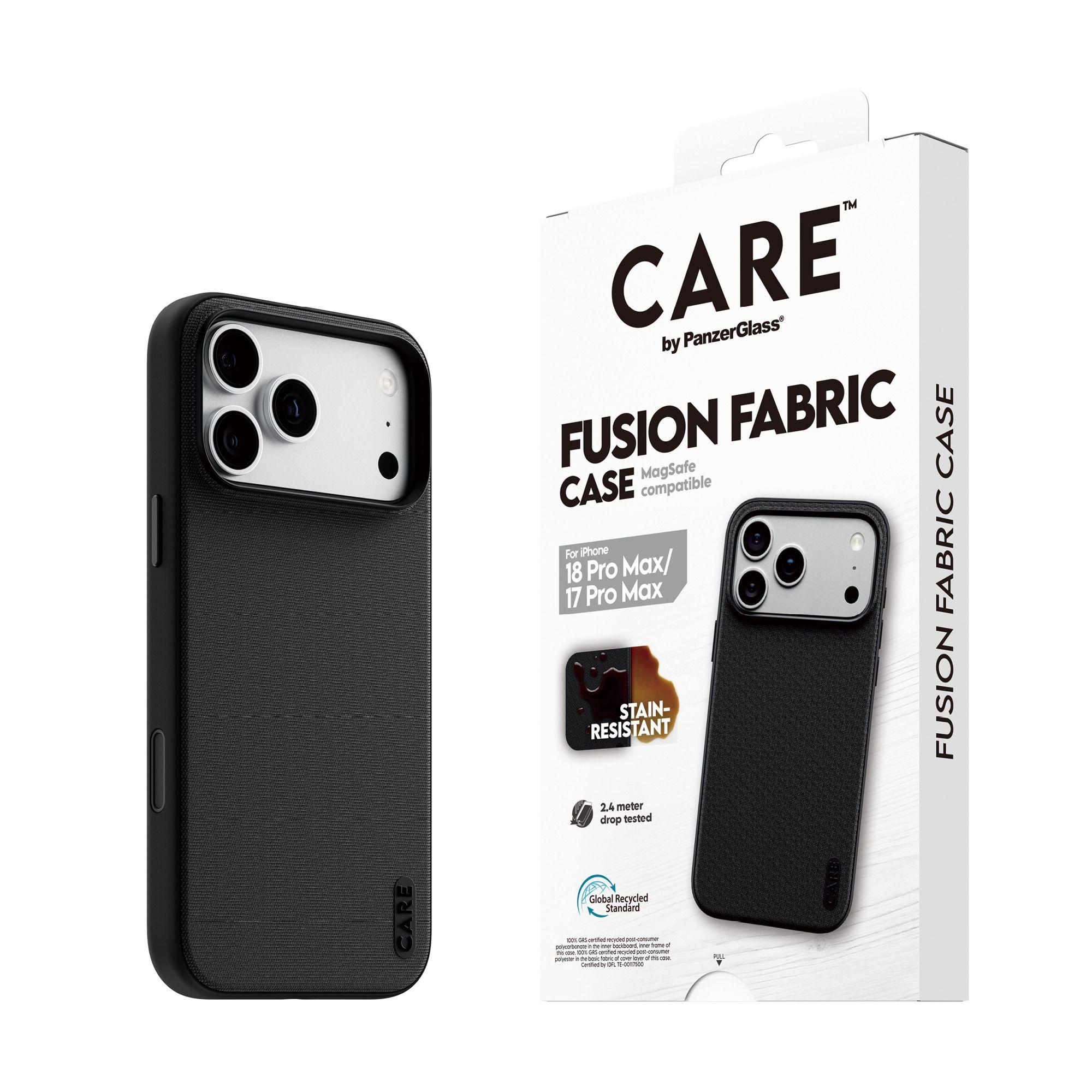 Capa PANZERGLASS CARE™ by Fusion Fabric Case (Apple - Preto)