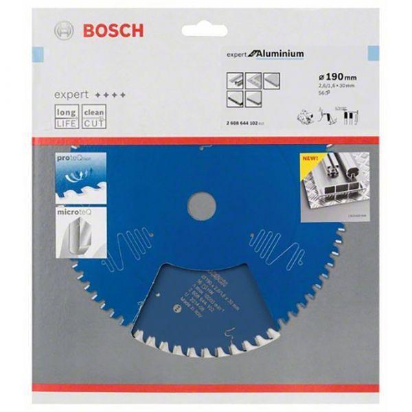 Lâmina de Serra Circular BOSCH Expert for Aluminium 2608644102 (190 mm - 56 dentes), miniatura 2