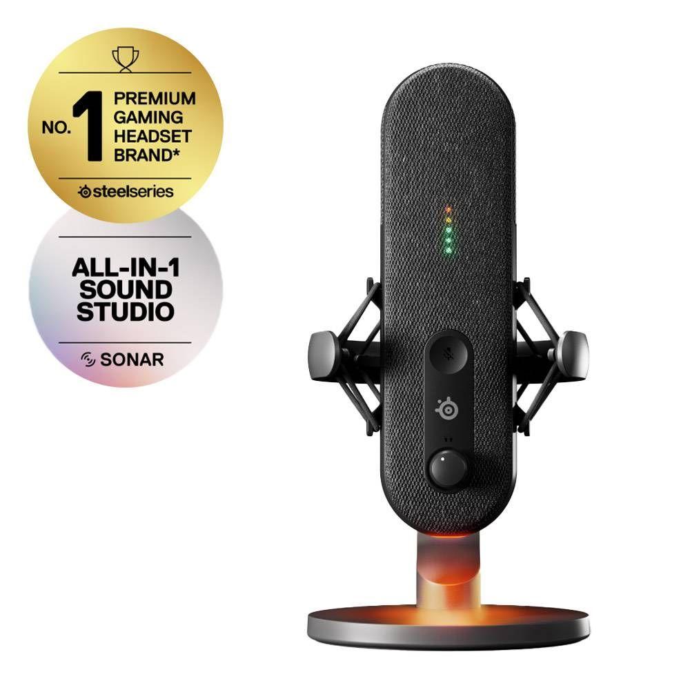 Microfone STEELSERIES Alias (Microfone para PC - Com fios - USB - Preto) — miniatura 2