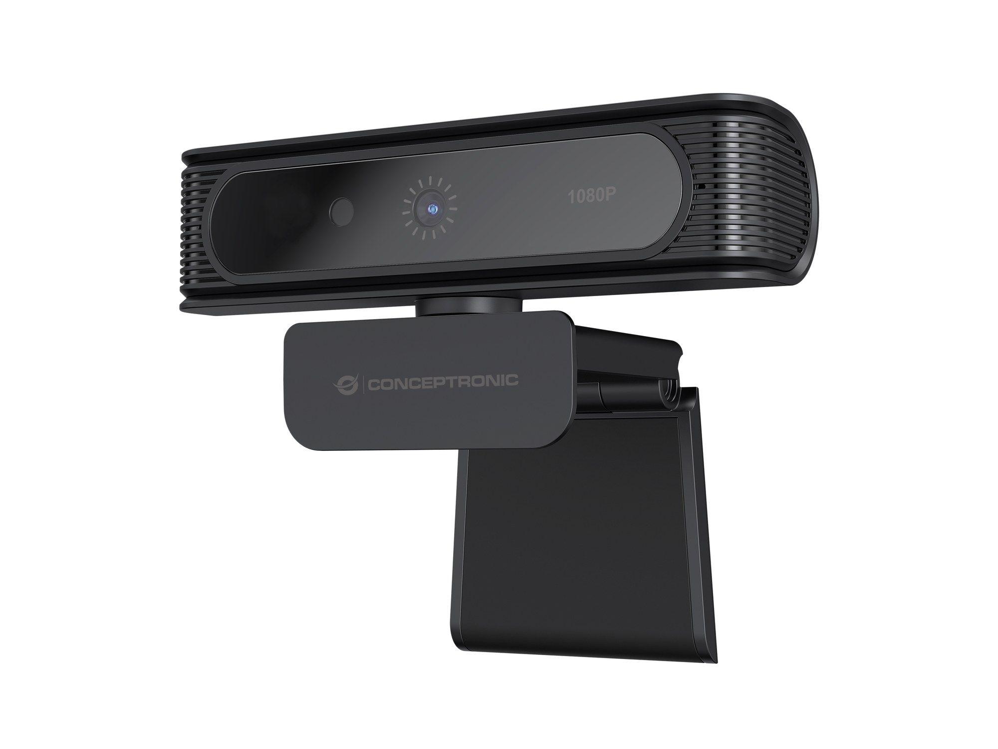 Webcam CONCEPTRONIC AMDIS09B (2 MP - 30 fps - 1920 x 1080 pixels - Preto)
