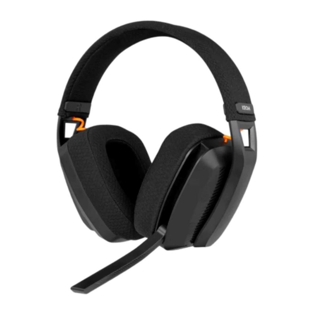 Auscultadores KROM Kanji (Binaural - WirelessBluetooth - Circum-aural - Preto)