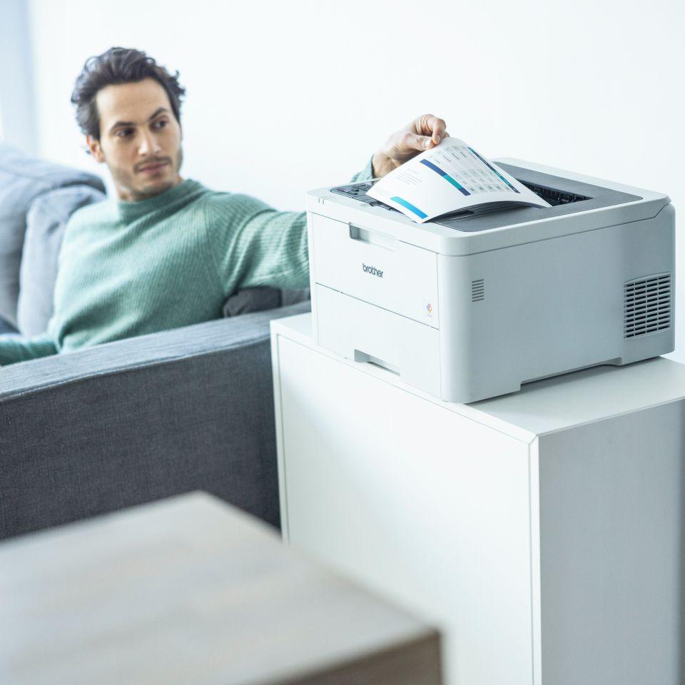 Impressora LED a Cores BROTHER HL-L3240CDW (A4 - 250 folhas - USB 2.0, Wi-Fi, Ethernet - Branco), miniatura 6