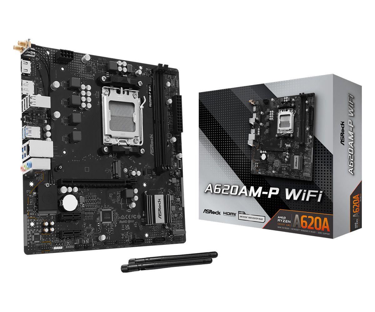 Motherboard ASROCK A620AM-P WiFi (AM5 - Micro ATX - Micro-ATX)