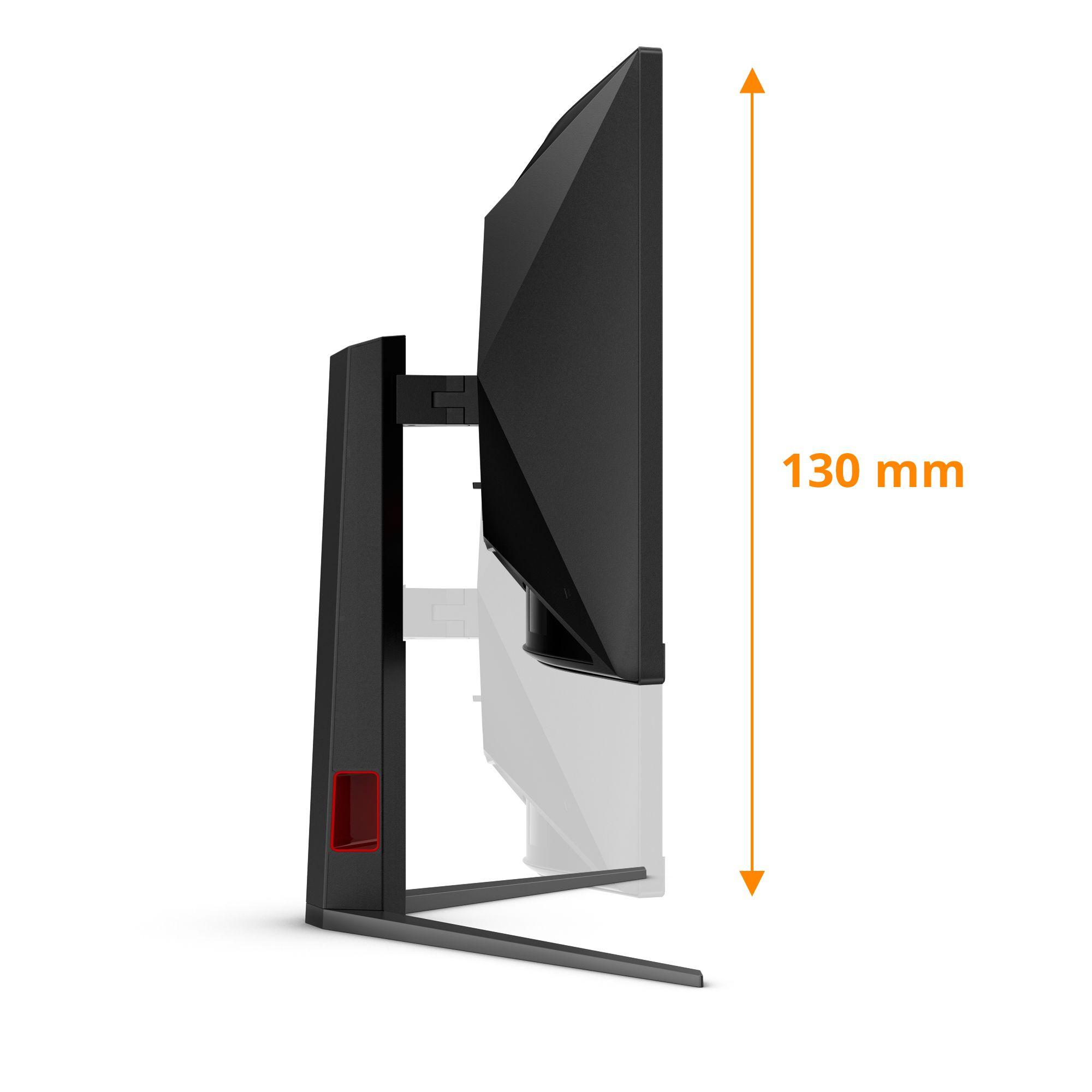 Monitor AOC CU34G4/69 (34" - Fast VA - 180 Hz - Preto/Vermelho) — miniatura 3
